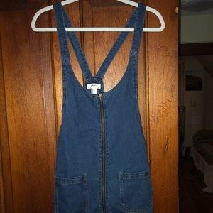 Jean over all dress